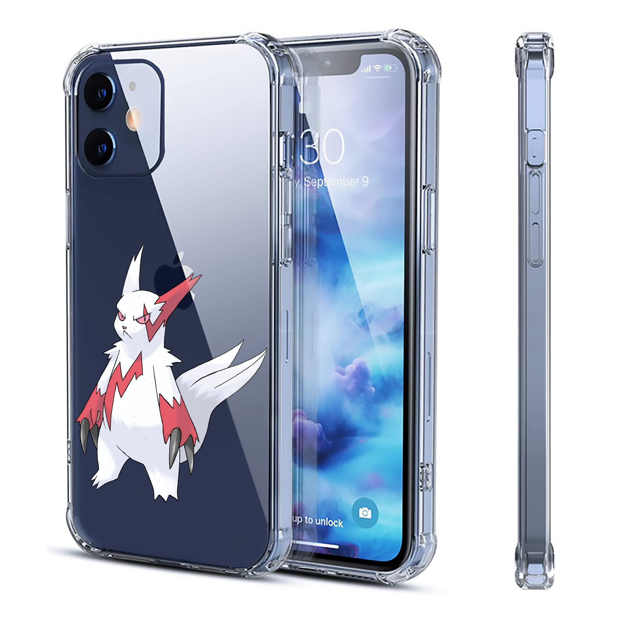 （画像用） ポケットモンスター Pokémon 【iPhone 12シリーズ対応】透明スマホケース（クリアソフトケース）